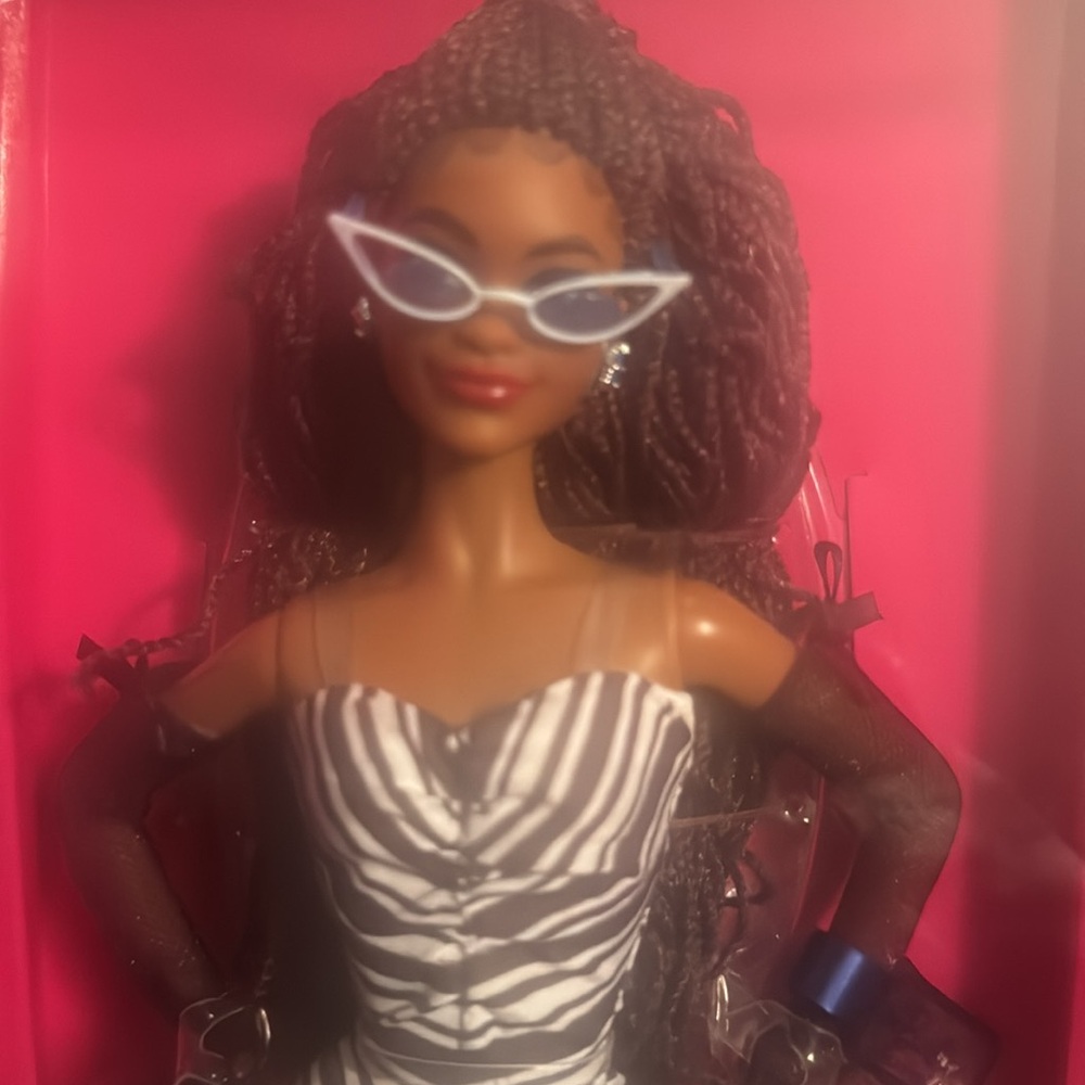 1 Barbie 65th Anniversary Doll with Black and White Dress. NIB